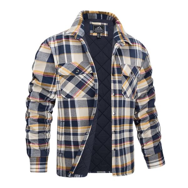 men's jackets plaid flannel jacket warm thick long sleeve winter shirt with cotton quilted lined autumn windproof coats 230809, Black;brown
men's jackets plaid flannel jacket warm thick long sleeve winter shirt with cotton quilted lined autumn windproof coats 230809, Black;brown