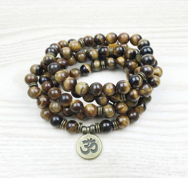 sn1148 fashion tiger eye 108 mala bracelet om buddha bracelet or necklace yoga bracelet 4 wrap natural stone bracelet93544494360206, Black
sn1148 fashion tiger eye 108 mala bracelet om buddha bracelet or necklace yoga bracelet 4 wrap natural stone bracelet93544494360206, Black
