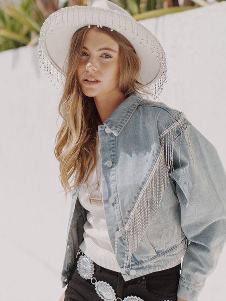 womens jackets splice tassel denim jacket vintage washed long sleeve for women fashion singlebreasted 230809, Black;brown
womens jackets splice tassel denim jacket vintage washed long sleeve for women fashion singlebreasted 230809, Black;brown