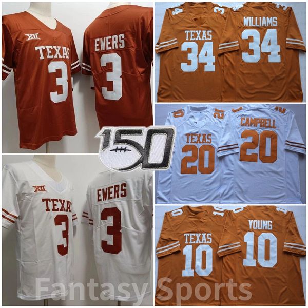 texas longhorns football 10 vince young jersey 20 earl campbell 34 ricky williams 11 sam ehlinger quinn ewers team all stitched college men, Black
texas longhorns football 10 vince young jersey 20 earl campbell 34 ricky williams 11 sam ehlinger quinn ewers team all stitched college men, Black