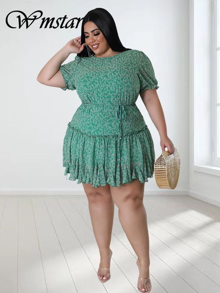 plus size dresses wmstar size for women summer clothes flower printed cute elegant holiday mini dress wholesale drop 230809, Black
plus size dresses wmstar size for women summer clothes flower printed cute elegant holiday mini dress wholesale drop 230809, Black