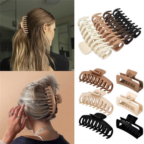 solid color claw clip large barrette crab hair claws bath clip ponytail clip for women girls hair accessories gift, Slivery;white
solid color claw clip large barrette crab hair claws bath clip ponytail clip for women girls hair accessories gift, Slivery;white