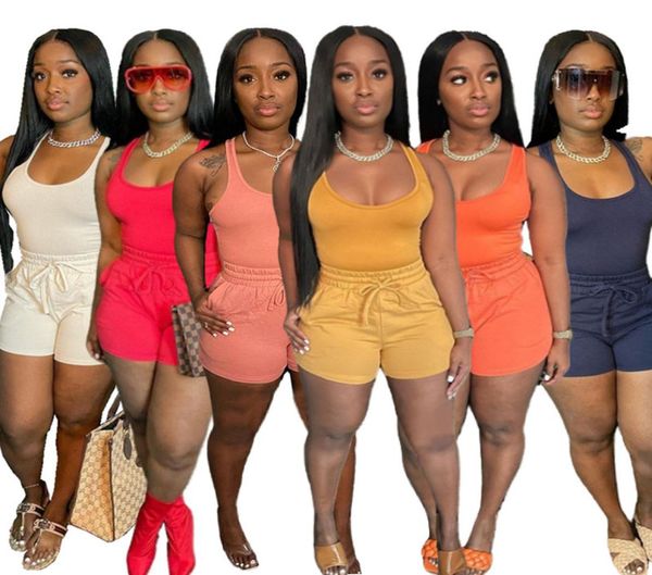 summer women solid tracksuits sleeveless vest horts outfits two piece set casual black sportswear clothing jogger suit 56115501969, Gray
summer women solid tracksuits sleeveless vest horts outfits two piece set casual black sportswear clothing jogger suit 56115501969, Gray