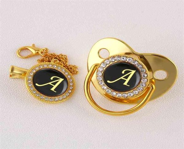 luxury golden initial letter a blingbling baby pacifier with chain clip newborn baby dummy food grade silicone pacifier soother 214268500
luxury golden initial letter a blingbling baby pacifier with chain clip newborn baby dummy food grade silicone pacifier soother 214268500