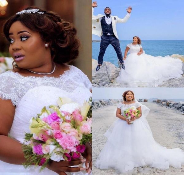 gorgeous plus size wedding dress lace cap sleeves a line beach bridal gowns with sash tulle puffy skirt wedding dresses1538239, White
gorgeous plus size wedding dress lace cap sleeves a line beach bridal gowns with sash tulle puffy skirt wedding dresses1538239, White