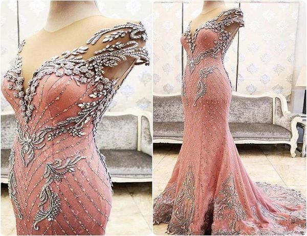 real image beaded crystals mermaid formal evening dresses sheer neck cap sleeves 2019 custom made pink prom occasion wears pageant8317753, Black;red
real image beaded crystals mermaid formal evening dresses sheer neck cap sleeves 2019 custom made pink prom occasion wears pageant8317753, Black;red