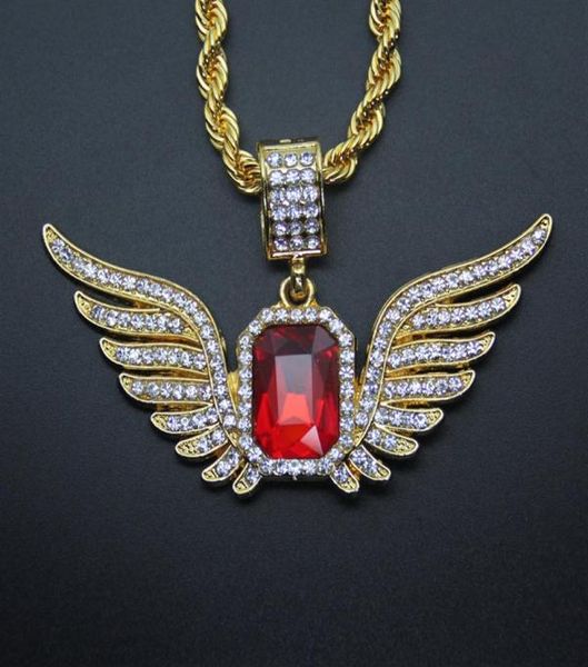 hip hop angel wings with big red ruby pendant necklace for men women iced out jewelry306a3697687, Silver
hip hop angel wings with big red ruby pendant necklace for men women iced out jewelry306a3697687, Silver