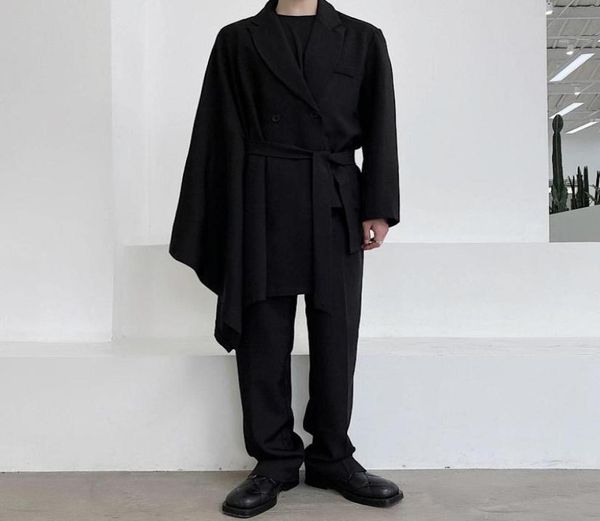 male women fashion show suit coat cloak men asymmetric double breasted casual blazers jacket stage clothing men039s suits 8357342, White;black
male women fashion show suit coat cloak men asymmetric double breasted casual blazers jacket stage clothing men039s suits 8357342, White;black