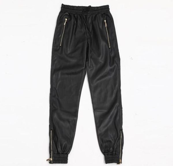 2209 autumn winter motorcycle jogger pants casual pencil harem faux leather men zipper elastic waist stretch pu men039s1207445, Black
2209 autumn winter motorcycle jogger pants casual pencil harem faux leather men zipper elastic waist stretch pu men039s1207445, Black