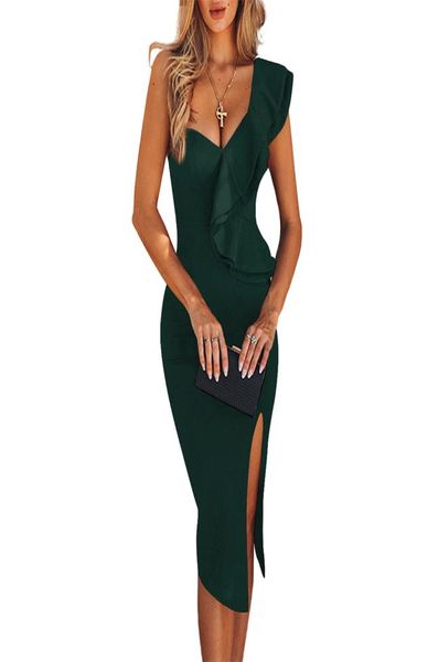 februaryfrost 2020 women one shoulder bandage ruffles dress elegant bodycon slit party dress night clubwear5305695, White;black
februaryfrost 2020 women one shoulder bandage ruffles dress elegant bodycon slit party dress night clubwear5305695, White;black