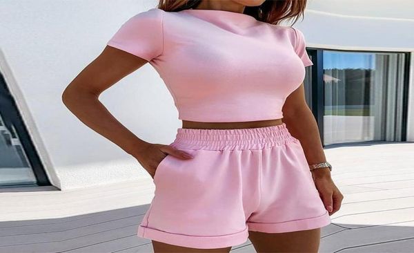 women039s 2piece outfit set cozy sport fitness set solid color round neck crop short sleeve short high waist pants set sx4604134, White
women039s 2piece outfit set cozy sport fitness set solid color round neck crop short sleeve short high waist pants set sx4604134, White