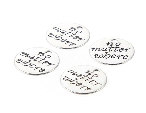 200pcslot no matter where tibetan silver beads charms fit bracelet alloy metal pendant jewelry making 20 mm3112439, Bronze;silver
200pcslot no matter where tibetan silver beads charms fit bracelet alloy metal pendant jewelry making 20 mm3112439, Bronze;silver