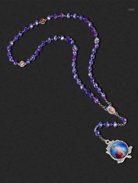 pendant necklaces rose christ jesus catholic paternosters rosary necklace long blue glass prayer beads chain religious communion j8636771, Silver
pendant necklaces rose christ jesus catholic paternosters rosary necklace long blue glass prayer beads chain religious communion j8636771, Silver