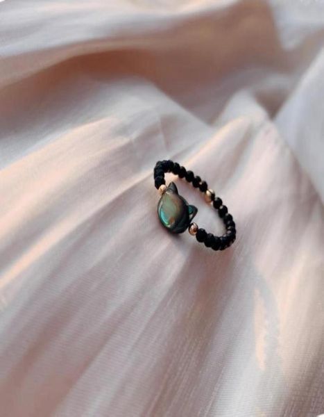 cluster rings qiluxy handmade natural shell black white cat for women korean fashion healing crystal accessories jewelry3116331, Golden;silver
cluster rings qiluxy handmade natural shell black white cat for women korean fashion healing crystal accessories jewelry3116331, Golden;silver