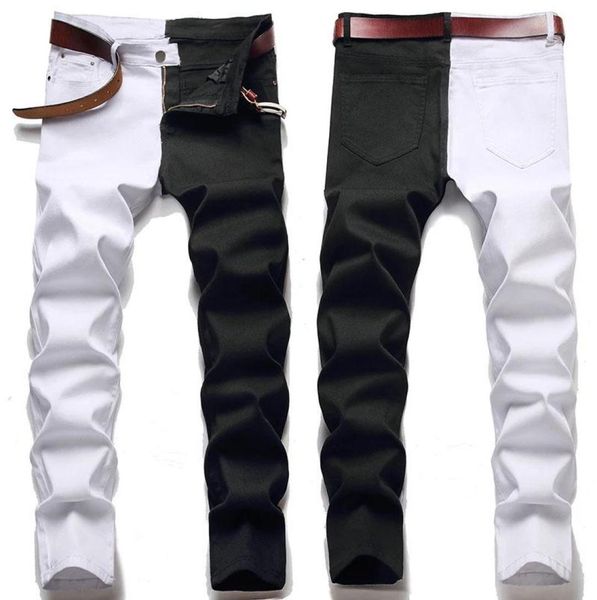 men039s jeans male american styles fashion stitching slim twocolor white and black trend stretch trousers denim pants4191257, Blue
men039s jeans male american styles fashion stitching slim twocolor white and black trend stretch trousers denim pants4191257, Blue