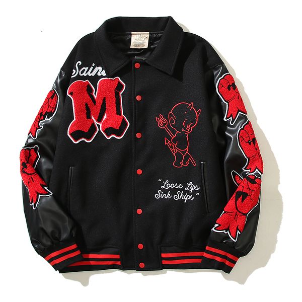 mens jackets high street towel letter embroidery character print pu leather jacket for men autumn stand ropa hombre baggy y2k outwear coat 2, Black;brown
mens jackets high street towel letter embroidery character print pu leather jacket for men autumn stand ropa hombre baggy y2k outwear coat 2, Black;brown