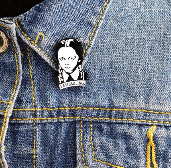 wednesday pins i am smiling adams family brooches head portrait collar pins addams necklaces girl jewelry accessories gifts9970865, Gray
wednesday pins i am smiling adams family brooches head portrait collar pins addams necklaces girl jewelry accessories gifts9970865, Gray