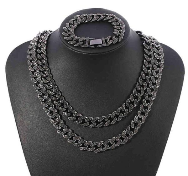 whole black 13mm iced out cubic zircon diamond cz cuban link chain miami cuba necklace bracelet hip hop jewelry for men4681398, Silver
whole black 13mm iced out cubic zircon diamond cz cuban link chain miami cuba necklace bracelet hip hop jewelry for men4681398, Silver