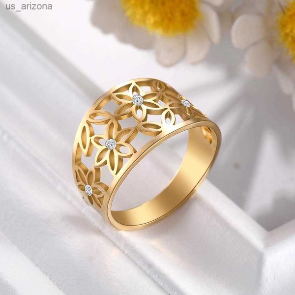 skyrim elegant clear zircon flower of life finger rings women girl stainless steel golden casual ring anniversary gift for lover l230620, Silver
skyrim elegant clear zircon flower of life finger rings women girl stainless steel golden casual ring anniversary gift for lover l230620, Silver