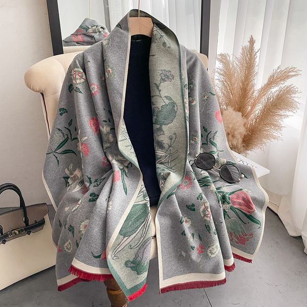 scarves women's winter scarf cashmere shawl and wrap printed warm thick scarf for women blanket 230810, Blue;gray
scarves women's winter scarf cashmere shawl and wrap printed warm thick scarf for women blanket 230810, Blue;gray