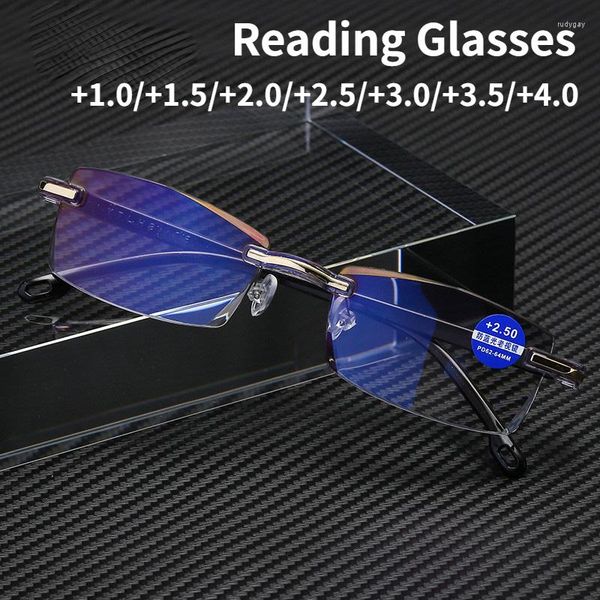sunglasses frameless square reading glasses for men women's anti blue light computer eyeglasses far sight presbyopia reader women16, White;black
sunglasses frameless square reading glasses for men women's anti blue light computer eyeglasses far sight presbyopia reader women16, White;black