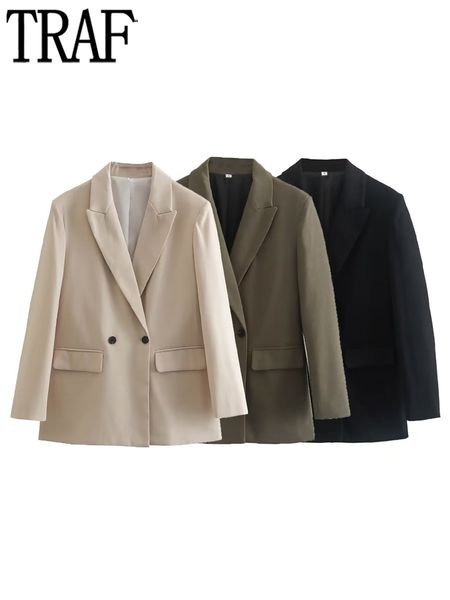 women's suits blazers traf masculine blazer woman double breasted jacket women winter office wear blazer women coat long sleeve jackets, White;black
women's suits blazers traf masculine blazer woman double breasted jacket women winter office wear blazer women coat long sleeve jackets, White;black