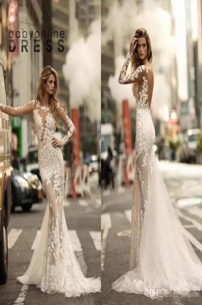 vintage long sleeve berta lace mermaid wedding dresses sheer appliqued bridal dress see through backless bridal gowns32325812760615, White
vintage long sleeve berta lace mermaid wedding dresses sheer appliqued bridal dress see through backless bridal gowns32325812760615, White
