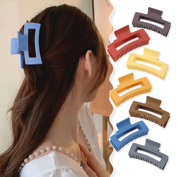 32colors length 8.5 cm frosted square hair clamps korean women hollow out arc scrunchies hair claw clips female plastic middle size ponytail, Slivery;white
32colors length 8.5 cm frosted square hair clamps korean women hollow out arc scrunchies hair claw clips female plastic middle size ponytail, Slivery;white