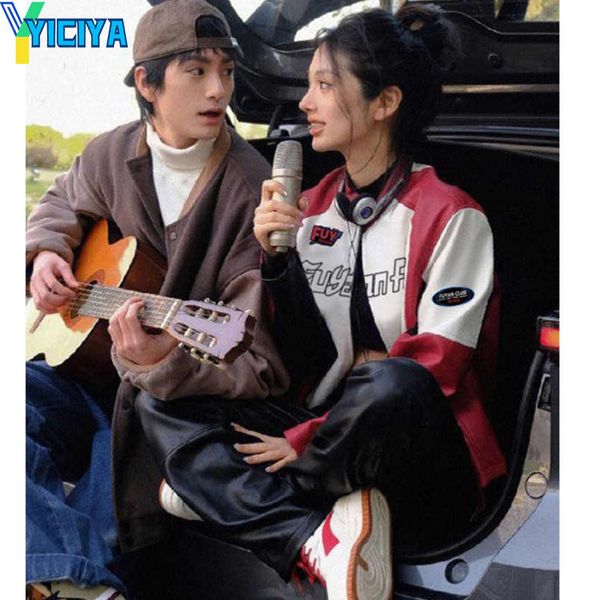 womens jackets yiciya jacket bomber women varsity outerwear windbreak korean clothes vintage racing american baseball jacket coat 230809, Black;brown
womens jackets yiciya jacket bomber women varsity outerwear windbreak korean clothes vintage racing american baseball jacket coat 230809, Black;brown