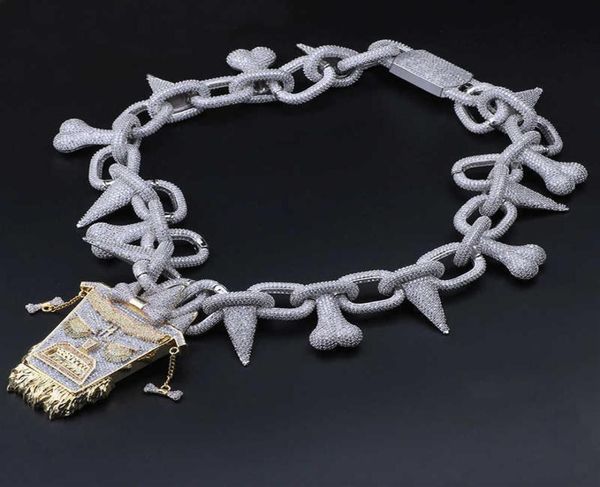 trippie redd style chain and iced out pendant punk rivet choker bling cubic zircon men039s hip hop necklace jewelry gold x070729479913, Silver
trippie redd style chain and iced out pendant punk rivet choker bling cubic zircon men039s hip hop necklace jewelry gold x070729479913, Silver