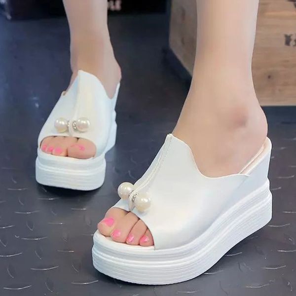 slippers sagace women platform shoes ladies slippers thick-bottom solid pearl waterproof wedge sandals women summer flip-flops beach shoe 23, Black
slippers sagace women platform shoes ladies slippers thick-bottom solid pearl waterproof wedge sandals women summer flip-flops beach shoe 23, Black