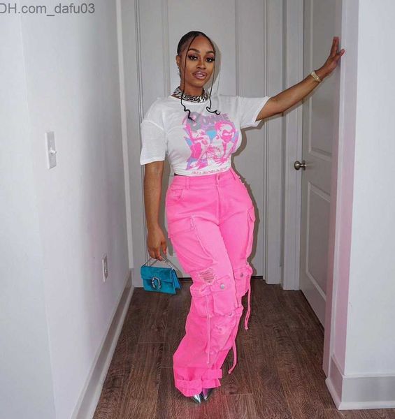 women's pants capris retro casual multi pocket jeans street clothing denim cargo pants jeans high waisted fashion 2023 women's tro, Black;white
women's pants capris retro casual multi pocket jeans street clothing denim cargo pants jeans high waisted fashion 2023 women's tro, Black;white