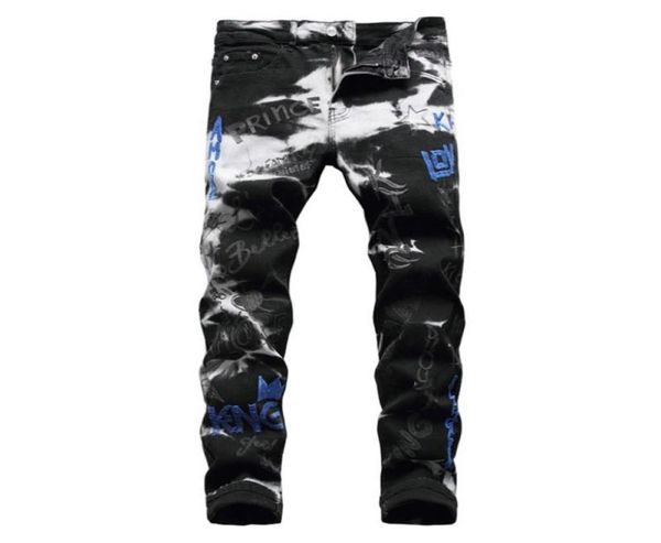 men039s jeans letters embroidery black stretch denim embroidered pencil pants trousersmen039s7281332, Blue
men039s jeans letters embroidery black stretch denim embroidered pencil pants trousersmen039s7281332, Blue