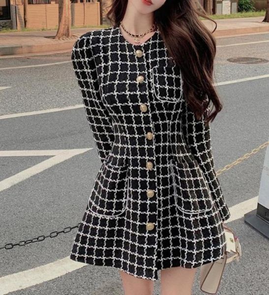 casual dresses small fragrance french party mini dress for women 2021 autumn vintage robe femme korean elegant tweed 7731791, Black;gray
casual dresses small fragrance french party mini dress for women 2021 autumn vintage robe femme korean elegant tweed 7731791, Black;gray