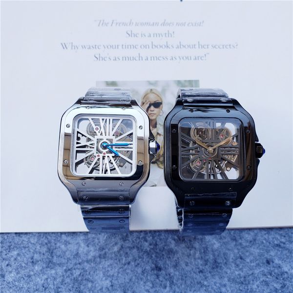 designer square tank watch men classic quartz movement watches stainless steel bracelet new arrivals couples wristwatch gift skeleto kisn fa, Slivery;brown
designer square tank watch men classic quartz movement watches stainless steel bracelet new arrivals couples wristwatch gift skeleto kisn fa, Slivery;brown