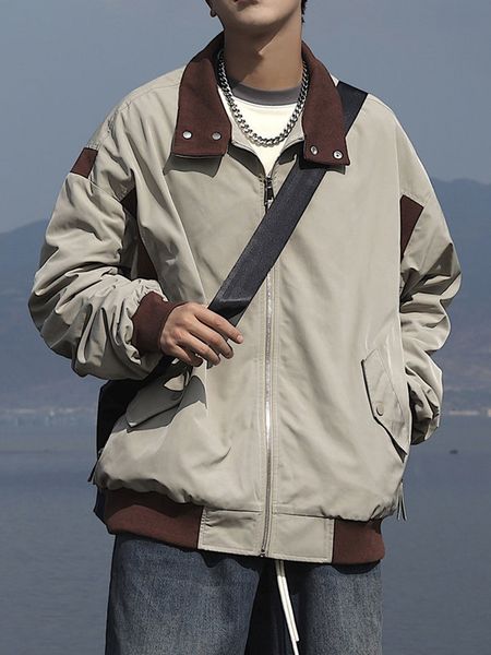 mens jackets men chic patchwork jacket streetwear lapel japanese casual harajuku print cargo coat korean clothes 230810, Black;brown
mens jackets men chic patchwork jacket streetwear lapel japanese casual harajuku print cargo coat korean clothes 230810, Black;brown