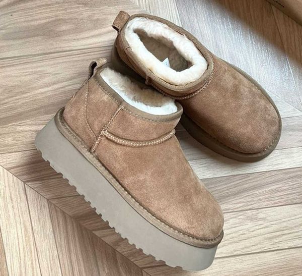 ultra mini platform boot designer women winter ankle australia classic fashion snow boots thick bottom real leather casual shoes warm fluffy, Black
ultra mini platform boot designer women winter ankle australia classic fashion snow boots thick bottom real leather casual shoes warm fluffy, Black