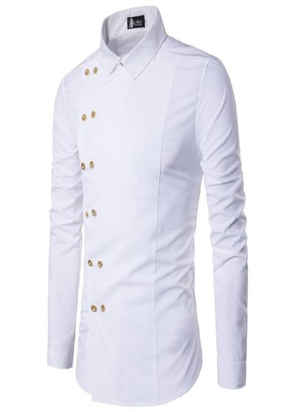 men 039s brand shirt fashion casual double breasted long sleeve shirt european style men 039s dress shirt camisa masculina1267079, White;black
men 039s brand shirt fashion casual double breasted long sleeve shirt european style men 039s dress shirt camisa masculina1267079, White;black