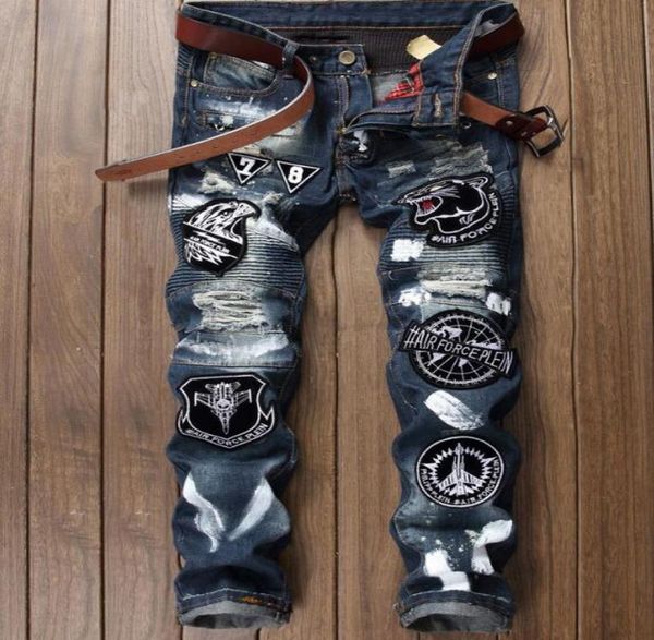 new jeans man printing coating rhine decoration jeans embroidered the spring autumn jeans1145256, Blue
new jeans man printing coating rhine decoration jeans embroidered the spring autumn jeans1145256, Blue