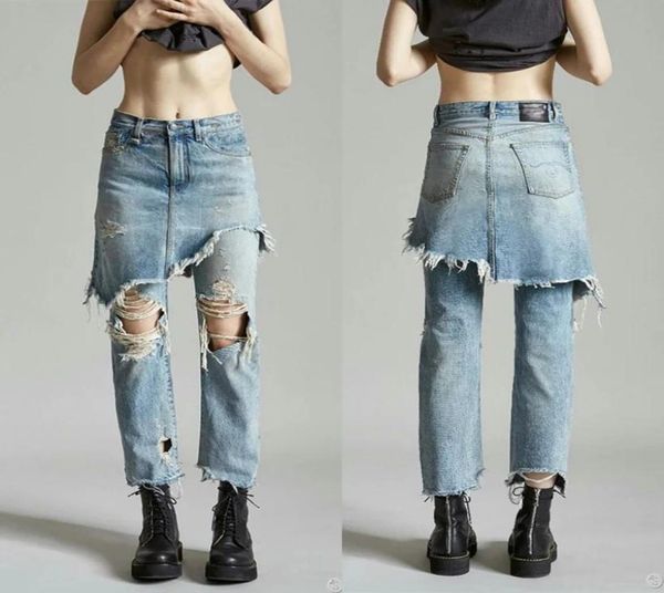 stylish irregular demin jeans skirt pants ripped bleached hole washed zip pocket casual street women slim trousers femme6364064, Blue
stylish irregular demin jeans skirt pants ripped bleached hole washed zip pocket casual street women slim trousers femme6364064, Blue