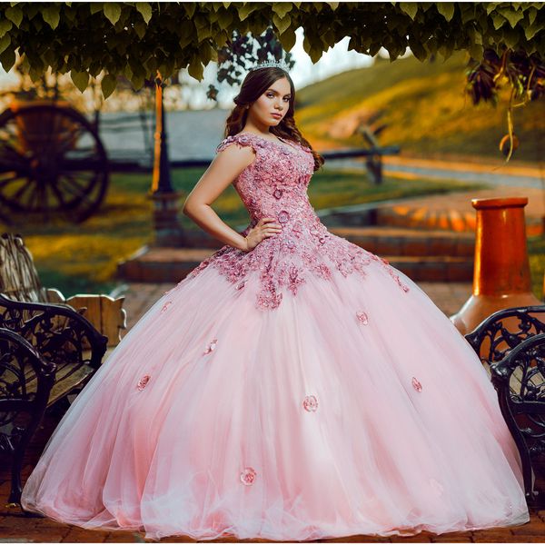 pink tulle quinceanera dresses floral 3d flowers applique off the shoulder corset back sweet 16 dress graduation pageant gowns, Blue;red
pink tulle quinceanera dresses floral 3d flowers applique off the shoulder corset back sweet 16 dress graduation pageant gowns, Blue;red