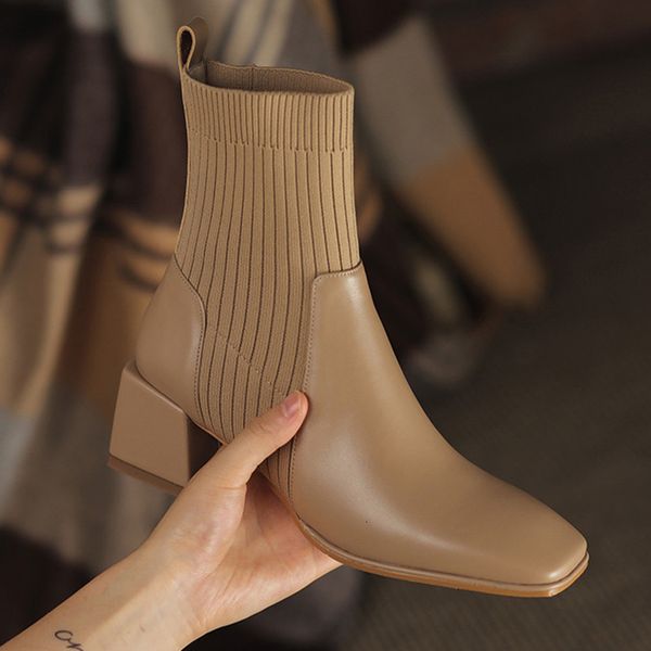 boots autumn winter ankle socks shoes women fashion large size 42 knitted short boots women slip on high heels botas de mujer 230809, Black
boots autumn winter ankle socks shoes women fashion large size 42 knitted short boots women slip on high heels botas de mujer 230809, Black