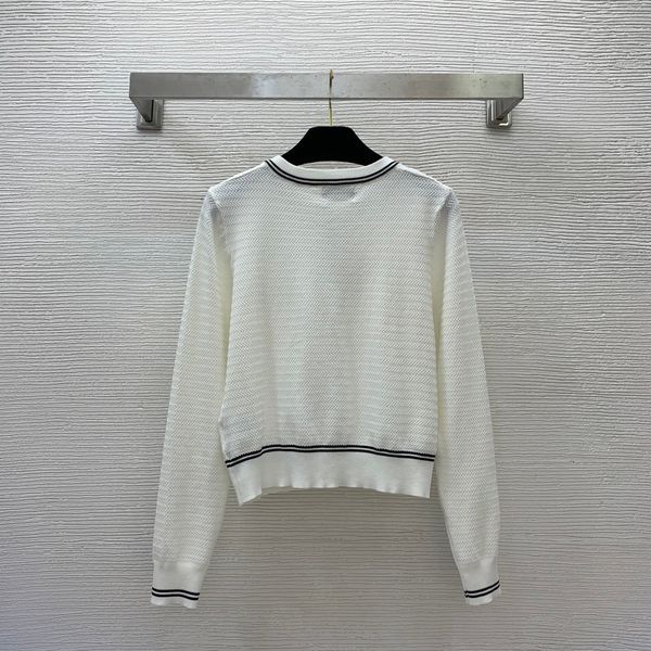 women's knits tees small fragrance fashion crew neck single breasted knitwear cardigan women 2023 230809, White
women's knits tees small fragrance fashion crew neck single breasted knitwear cardigan women 2023 230809, White