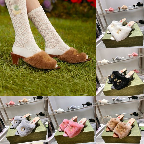 designer women fur slippers chunky fluff plush sheep wool slides g double chain buckle block high heels 5.5cm sandals mule 2023 winter warm, Black
designer women fur slippers chunky fluff plush sheep wool slides g double chain buckle block high heels 5.5cm sandals mule 2023 winter warm, Black