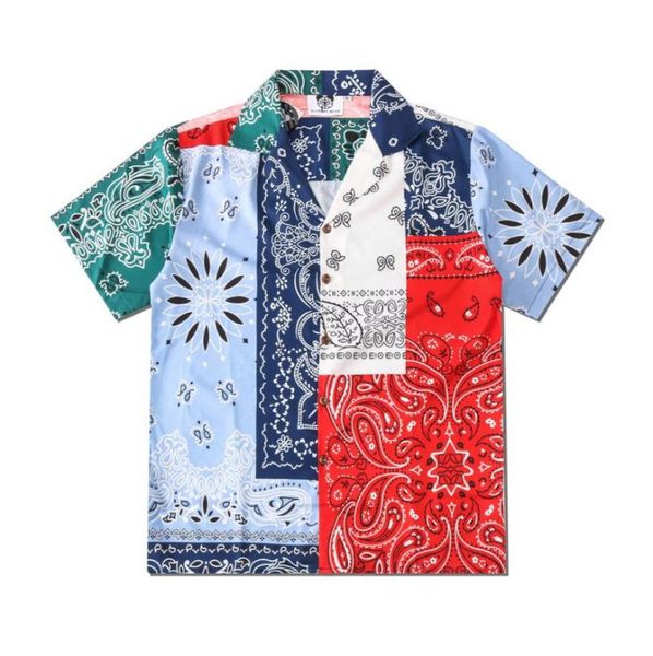 europe america spring summer patchwork bandanna paisley beach shirt men women short sleeve casual hip hop tee2790273, White;black
europe america spring summer patchwork bandanna paisley beach shirt men women short sleeve casual hip hop tee2790273, White;black