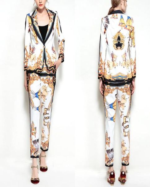europe and the united states the latest highquality two piece pants printed slim jacket trousers twopiece suit80010937145369, White
europe and the united states the latest highquality two piece pants printed slim jacket trousers twopiece suit80010937145369, White