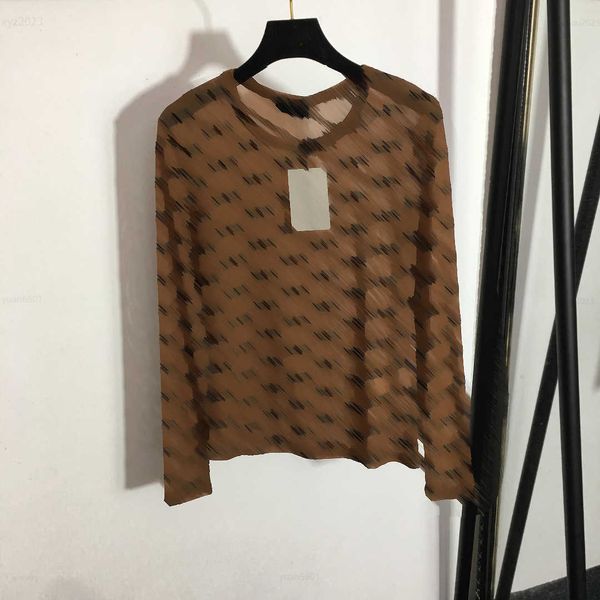 designer women summer mesh perspective long sleeve t-shirt diagonal striped flocking letter printing undershirt multiple product, White
designer women summer mesh perspective long sleeve t-shirt diagonal striped flocking letter printing undershirt multiple product, White