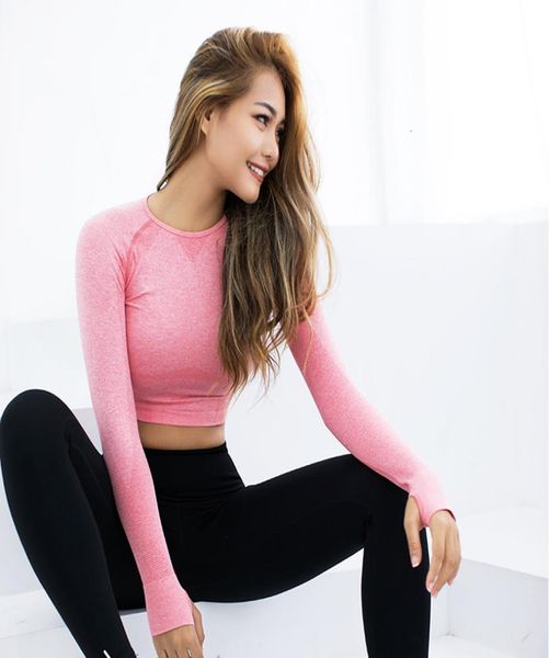 seamless sport shirts long sleeve shirt women crop yoga sport tshirt workout sports wear for women gym fitness tshirt5678172, White;red
seamless sport shirts long sleeve shirt women crop yoga sport tshirt workout sports wear for women gym fitness tshirt5678172, White;red