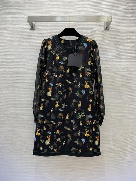casual dresses european designer dress 2023 early autumn new rabbit deer animal print fashion versatile dress, Black;gray
casual dresses european designer dress 2023 early autumn new rabbit deer animal print fashion versatile dress, Black;gray