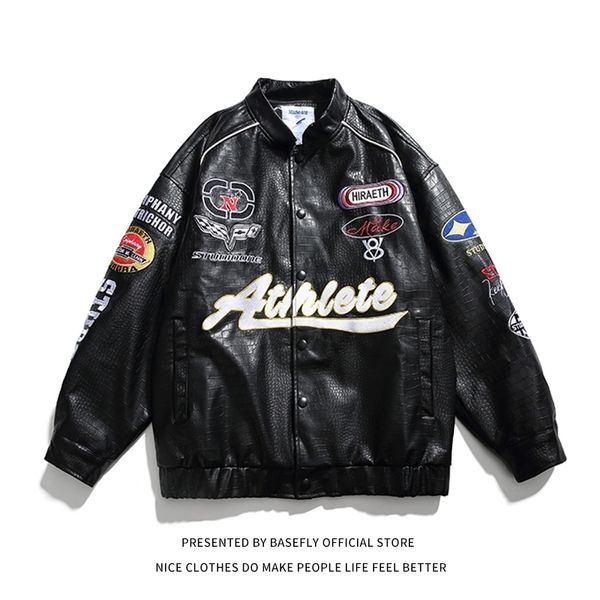 mens jackets race motorcycle pu leather sport embroid lettermen men varsity bomber women baseball coat stadium award chic 230809, Black;brown
mens jackets race motorcycle pu leather sport embroid lettermen men varsity bomber women baseball coat stadium award chic 230809, Black;brown